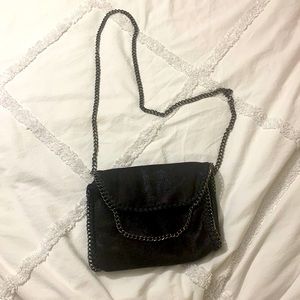 Black cross body Stella McCartney inspired bag